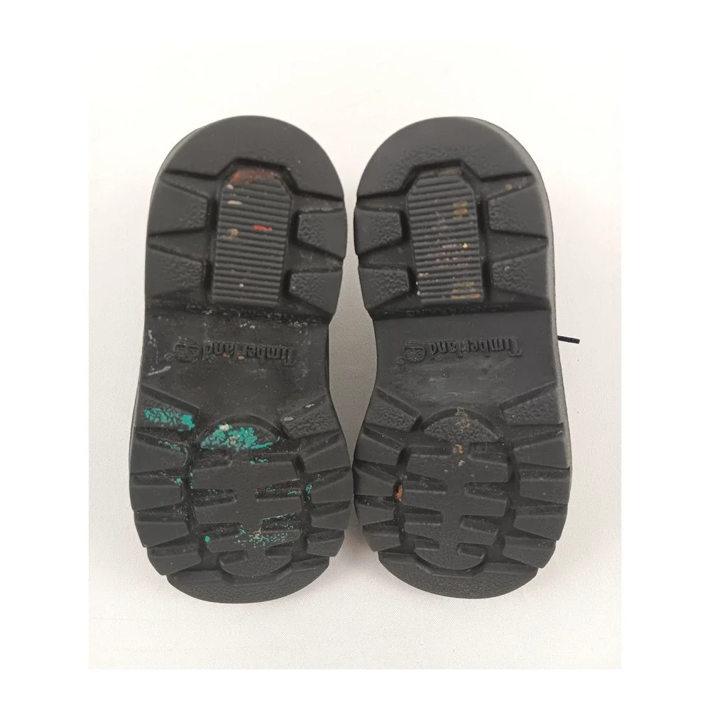 Kids Black Timberland Lace Up Ankle‎ Boots Size 8